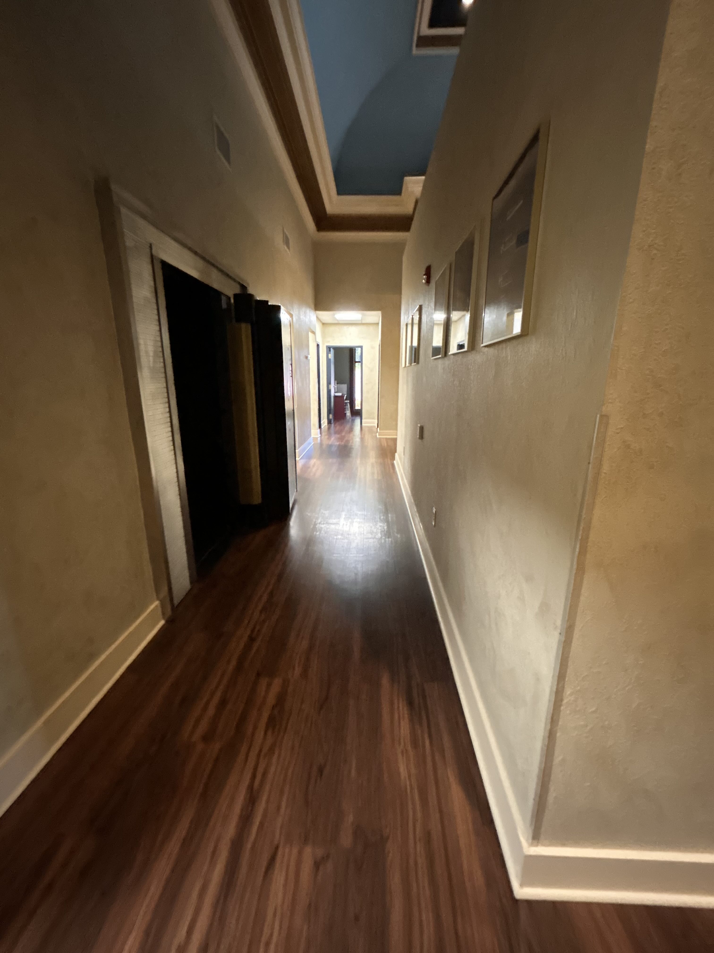 Dental office hallway cleaning