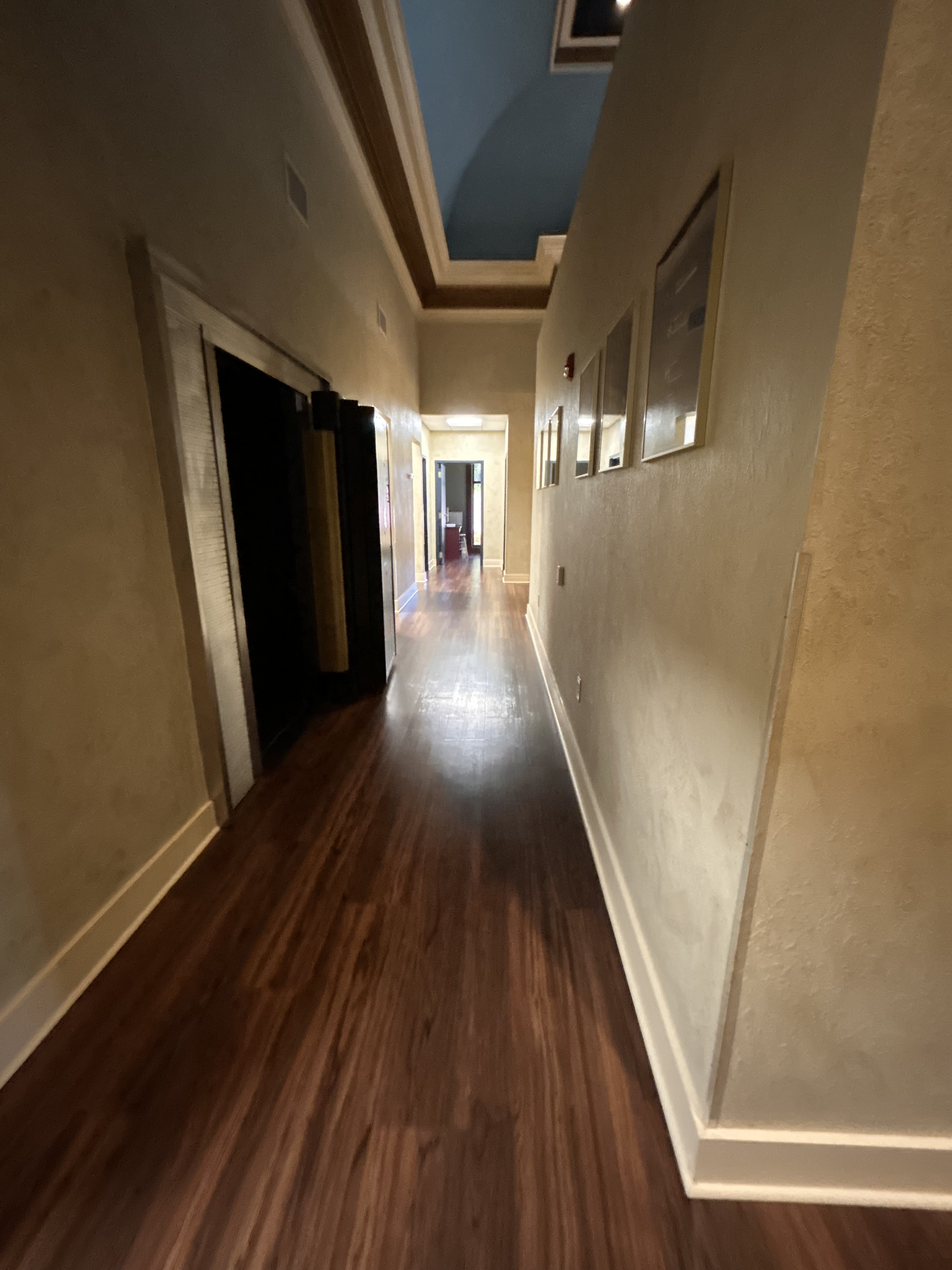 Dental office hallway cleaning